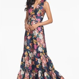 Sachin + Babi Navy Floral Maxi Dress